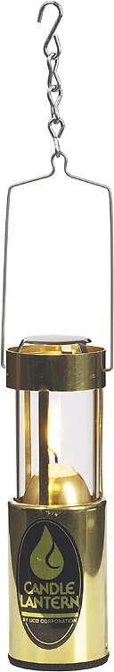 UCO Kerzen-Zeltlaterne Messing 3 UCO Kerzen-Zeltlaterne Messing