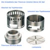 Evernew Titanium Alcohol DX Stove Set 1 Evernew Titanium Alcohol DX Stove Set -Zelt Plus Store EBY255