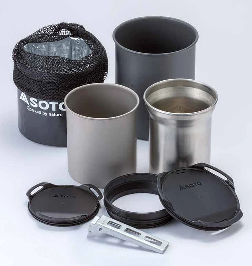 SOTO Thermostack Cook Set Combo 3 SOTO Thermostack Cook Set Combo