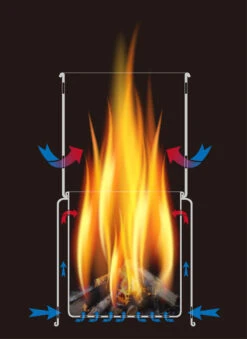 Toaks Titanium -Backpacking Wood Burning Stove Small -Zelt Plus Store STV11Schem 1