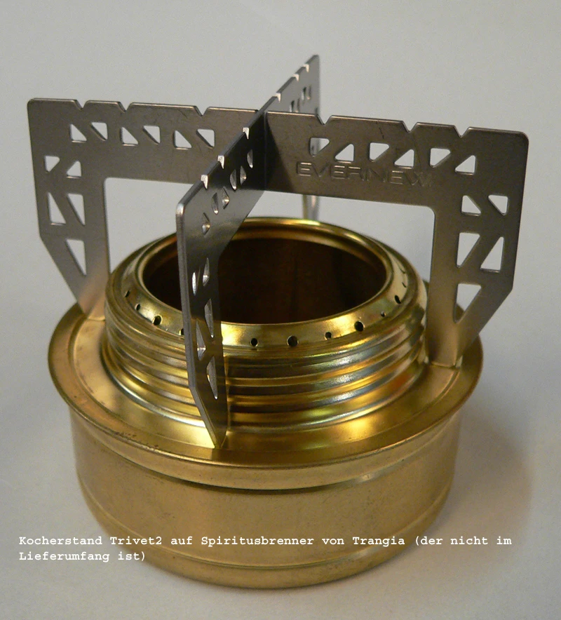 Evernew Cross Stand ´Trivet 2´ Topfhalter Für Spiritusbrenner 5 Evernew Cross Stand ´Trivet 2´ Topfhalter Für Spiritusbrenner – Bild 3