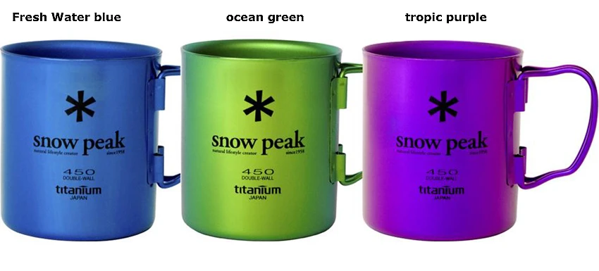 Snowpeak Titanium Double 450 Mug Ocean Green 3 Snowpeak Titanium Double 450 Mug Ocean Green