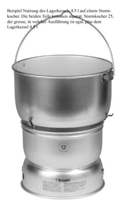 Trangia Lagerkessel 4.5 L Alu High Lid -Zelt Plus Store sturmkocher lagerkessel